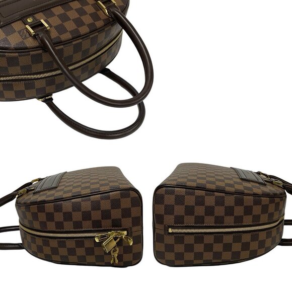 LOUIS VUITTON Authentic Brown Damier Leather Tote Bag - Picture 5 of 9